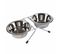 Lot De 2 Gamelles Pour Chien et Chat "inox" 21cm Argent