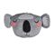 Trophée Mural Enfant "jungle Koala" 29cm Gris