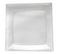 Lot De 6 Assiettes En Plastique Réutilisable "carrées" 23cm Transparent