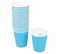 Lot De 20 Gobelets En Carton "fiesta" 23cl Bleu