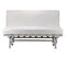 Banquette lit BZ CALIFORNIA 2 tissu feuilles taupe