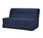 Banquette BZ 3 Places - Tissu Bleu Marine - Contemporain - L 143 X P 97 Cm - Joe