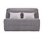 Banquette lit BZ BULTEX CALIFORNIA 2 tissu gris