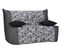 Banquette lit BZ BULTEX CALIFORNIA 2 tissu trendy gris