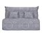 Banquette lit BZ CELIA 2 tissu hexagone gris