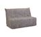 Banquette lit BZ EMILIA 3 tissu imprimé gris