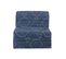 Banquette lit BZ 90 EMELYNE 3 tissu bleu