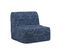 Banquette lit BZ 90 EMELYNE 3 tissu bleu