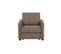 Fauteuil manchettes fines NICARAGUA tissu Apache taupe 13