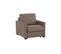 Fauteuil manchettes fines NICARAGUA tissu Apache taupe 13