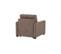 Fauteuil manchettes fines NICARAGUA tissu Apache taupe 13