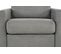 Fauteuil manchettes fines NICARAGUA tissu Apache gris 3