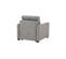 Fauteuil manchettes fines NICARAGUA tissu Apache gris 3