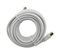 Prolongateur TV 5m Mâle/mâle Ø9.5mm + 1 Adaptateur F/f Blanc - Zenitech