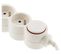 Bloc Home 4 Prises 16a 2p+t + 2x USB 2,1a Avec Interrupteur Et Fiche Extraplate - Blanc - Câble...