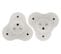 Lot De 2 Triplites 3x 16a Triangulaires Blanc