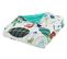 Couvre Lit Boutis Catimini Motif Jungle - 120x150 Cm - 100% Coton Matelassé - Vert Et Blanc