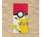 Serviette De Plage Pokémon Pikachu Pokéball 70x140 Cm - 100% Coton - 300 Gsm