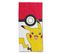 Serviette De Plage Pokémon Pikachu Pokéball 70x140 Cm - 100% Coton - 300 Gsm