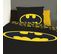 Housse De Couette Batman Logo 140x200 Cm - 100% Coton - Noir