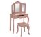 Coiffeuse Et Tabouret Sissi Pour Enfant - Rose