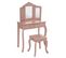 Coiffeuse Et Tabouret Sissi Pour Enfant - Rose