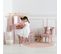 Coiffeuse Et Tabouret Sissi Pour Enfant - Rose