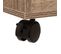 Meuble De Rangement Tour 2 Tiroirs Sur Roulettes Coloris Bois Naturel H. 56 Cm