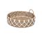 Plateau En Macramé Coton Et Roseau Naturel D 38.5 Cm