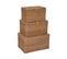 Set De 3 Malles De Rangement En Rotin