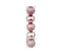 Déco De Sapin Lot De 5 Boules De Noël D 5 Cm - Rose