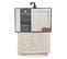 Lot De 2 Voilages Vitrage Beige Lin 60 X 120 Cm