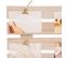 Porte Photo Cagette 9 Pinces Photos - Longueur 58 Cm X Largeur 43 Cm - Beige