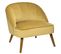 Fauteuil Contemporain Naova - H. 71 Cm - Jaune Moutarde