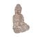 Statue Décorative Bouddha En Magnésie Effet Bois H 45 Cm