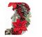 Couronne De Noël Poinsettia Et Déco Pailletée D 50 Cm