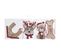 Lot De 4 Sujets De Noël "chien" 12cm Beige et Rouge