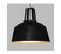 Luminaire Suspension En Métal Noir D 35 Cm Style Industriel