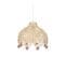 Luminaire Suspension En Bambou Avec Pompons D 28 Cm Pour Chambre D'enfant