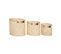 Lot De 3 Paniers De Rangement En Bambou Avec Pompons Pour Chambre D'enfant