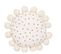 Coussin Rond Dream En Jute Et Coton Avec Pompons D 30 Cm