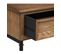 Meuble Console 2 Tiroirs En Bois Et Métal H 85 Cm