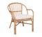 Fauteuil En Rotin Neta Avec Coussin - Naturel