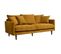 Canapé 3 Places En Velours "candice" 194cm Ocre