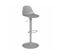 Tabouret Chaise De Bar Gris Clair Hauteur Ajustable