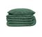 Parure De Lit 2 Personnes En Gaze De Coton Vert Céladon 240 X 220 Cm Housse De Couette Avec 2 Taies