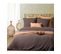 Parure De Lit 2 Personnes En Gaze De Coton Gris 260 X 240 Cm Housse De Couette Avec 2 Taies