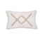 Housse De Coussin En Coton Ivoire Et Beige Lin Tufté 30 X 50 Cm