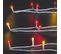 Guirlande Lumineuse Extérieur 10 Mètres 100 LED Blanc Chaud et Rouge 8 Jeux De Lumière