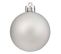 Déco De Sapin De Noël Kit De 18 Pièces Boules Et Cimier - Argent Et Blanc